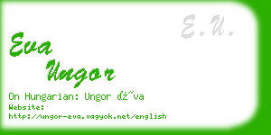 eva ungor business card